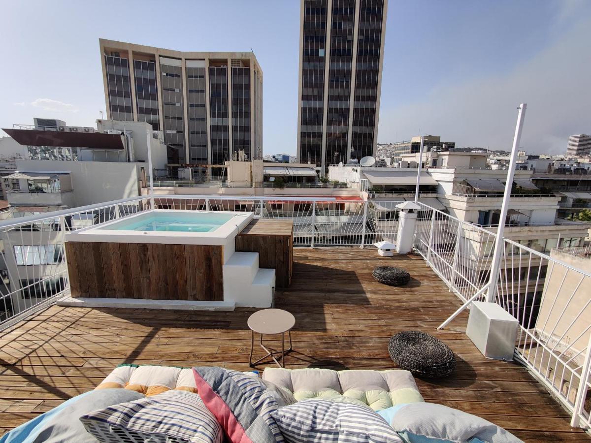 Unique Solar Penthouse With Jacuzzi And Sauna In Central Athén Kültér fotó
