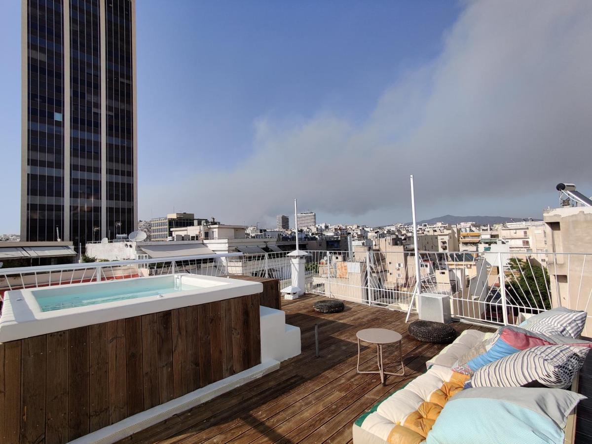 Unique Solar Penthouse With Jacuzzi And Sauna In Central Athén Kültér fotó